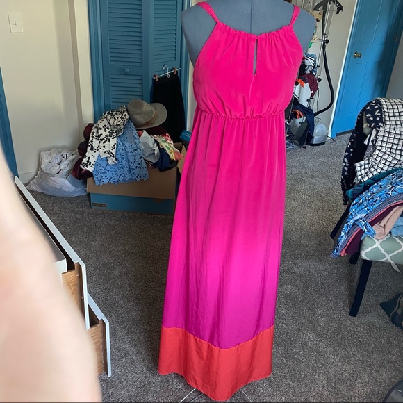 old navy pink and orange dress Old Navy | Dresses | Hot Pink And Orange Maxi Dress